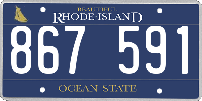 RI license plate 867591