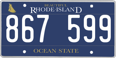 RI license plate 867599
