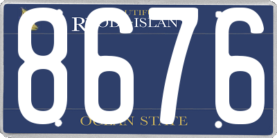 RI license plate 8676