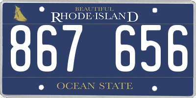 RI license plate 867656