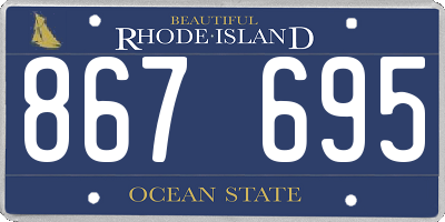 RI license plate 867695