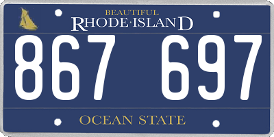 RI license plate 867697
