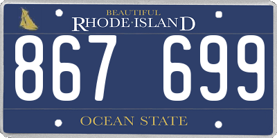 RI license plate 867699