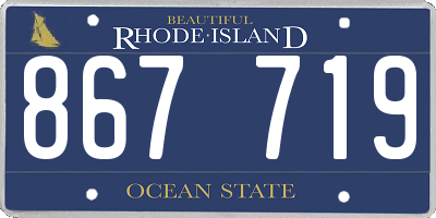 RI license plate 867719