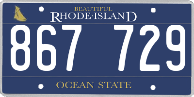 RI license plate 867729