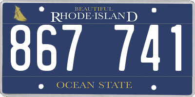 RI license plate 867741