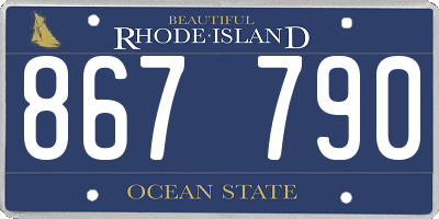 RI license plate 867790