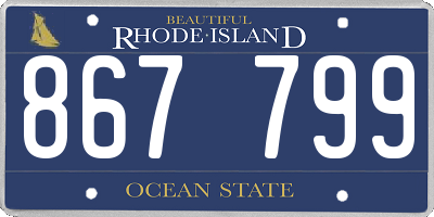 RI license plate 867799