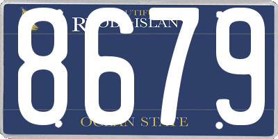 RI license plate 8679