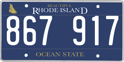 RI license plate 867917