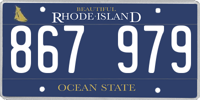 RI license plate 867979