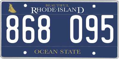 RI license plate 868095