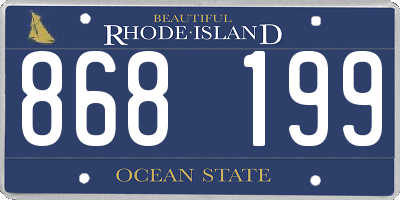 RI license plate 868199
