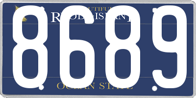 RI license plate 8689