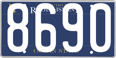 RI license plate 8690
