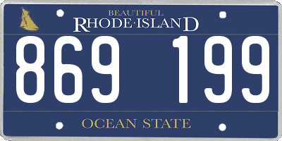 RI license plate 869199