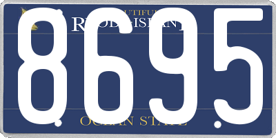 RI license plate 8695