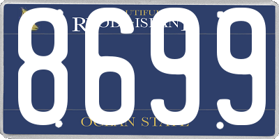 RI license plate 8699