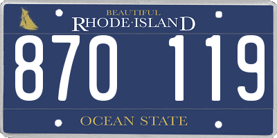 RI license plate 870119
