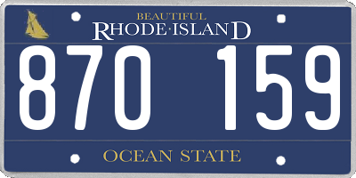 RI license plate 870159