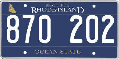 RI license plate 870202