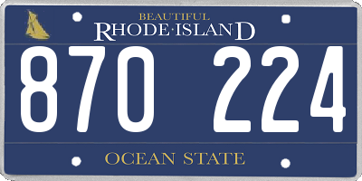 RI license plate 870224