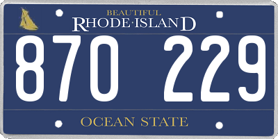 RI license plate 870229