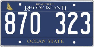 RI license plate 870323