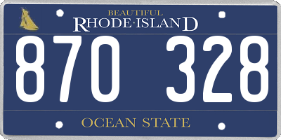 RI license plate 870328