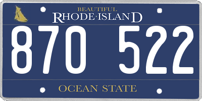RI license plate 870522