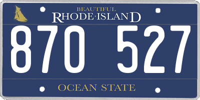 RI license plate 870527