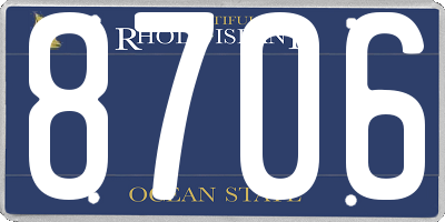 RI license plate 8706