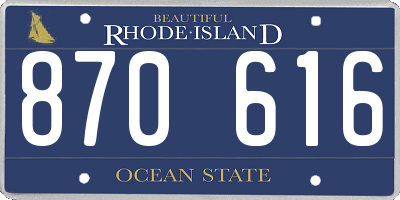 RI license plate 870616