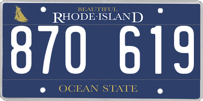 RI license plate 870619