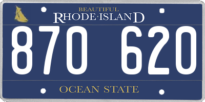 RI license plate 870620