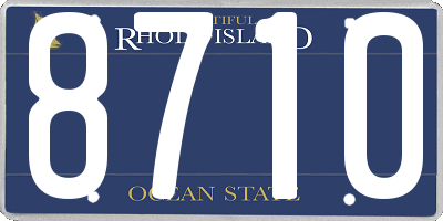 RI license plate 8710