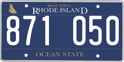 RI license plate 871050