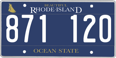 RI license plate 871120