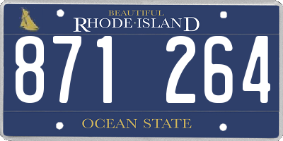 RI license plate 871264