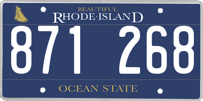 RI license plate 871268