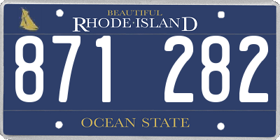RI license plate 871282