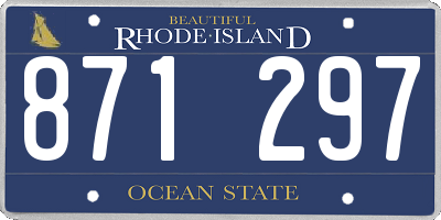 RI license plate 871297