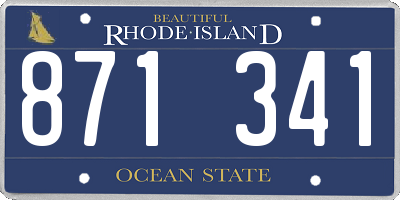 RI license plate 871341