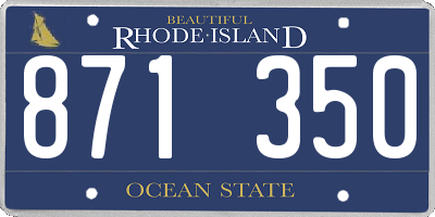 RI license plate 871350