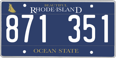 RI license plate 871351