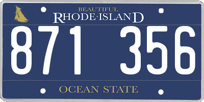 RI license plate 871356