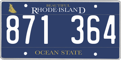 RI license plate 871364
