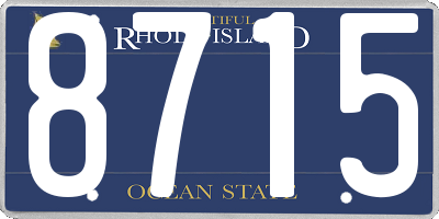 RI license plate 8715