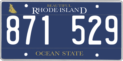 RI license plate 871529