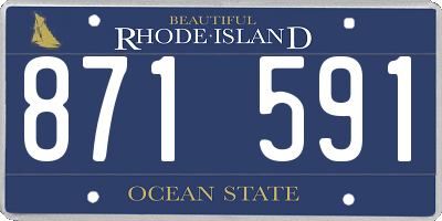 RI license plate 871591